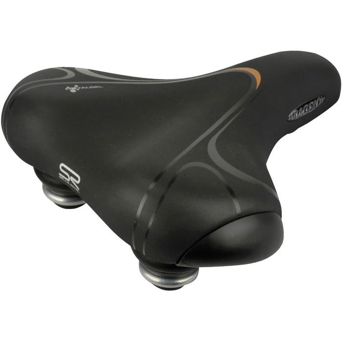 Велосипедне сідло Selle Royal для дорослих, гелеве, амортизація еластомер, чорне, універсальний розмір