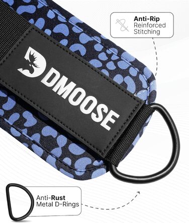 DMoose Фітнес-манжети для ніг на кабельній тязі, універсальні фіксатори для кікбеків та тренувань, регульовані щиколотки для тренажера, аксесуари для жінок і чоловіків, пара