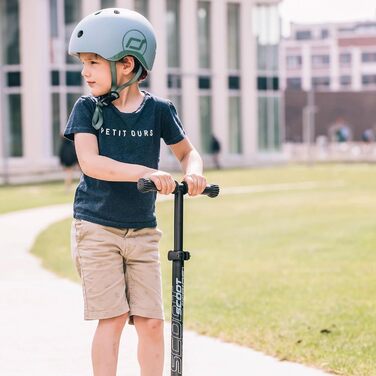 Дитячий шолом Scoot and Ride з LED-ліхтарем, матове покриття, розмір XXS, регульовані ремені, флісова підкладка