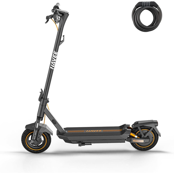 Електросамокат NAVEE GT3 Pro D для дорослих, 400W, запас ходу 60 км, чотирикратна амортизація, складаний, IPX5, TÜV, для міста, бруківки і схилів до 22%