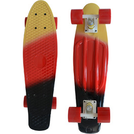 Міні-скейтборд MUWO Cruiser Penny Board, PU колеса, 55 см, червоний