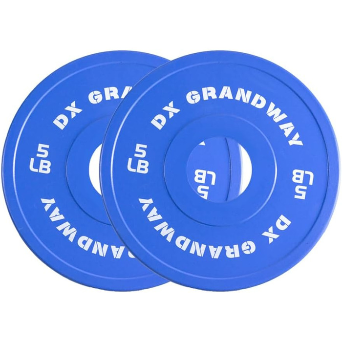 Пластини DX Grandway Fitness 1.25LB-5LB Olympic (2.3 кг, синій)