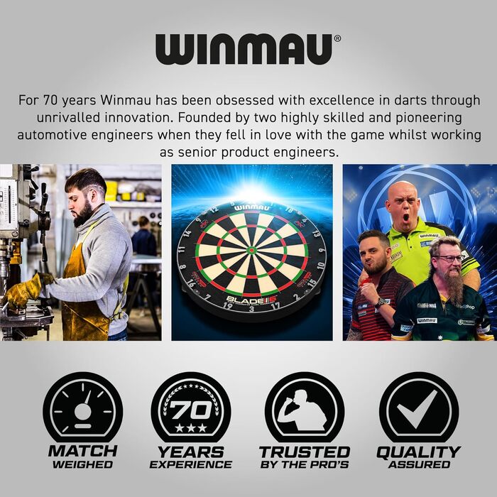 Дротики WINMAU Advance 500 24G червоні з крилами та стеблами