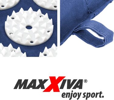 Килимок для масажу MAXXIVA 130x50 см з подушкою, Синій