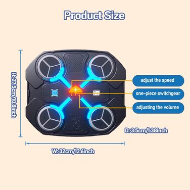 Боксерський тренажер дитячий з рахунком, Bluetooth, 3 швидкості"