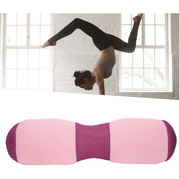 Подушка для йоги Yoga Bolster Roller Waist Pillow Корекція поперекового відділу тазу Подушка Memory Foam Block Подушка для йоги кругла для відновлювальних вправ йоги