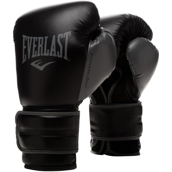 Рукавички Everlast Unisex для дорослих Powerlock 2R (чорні, 10 унцій)