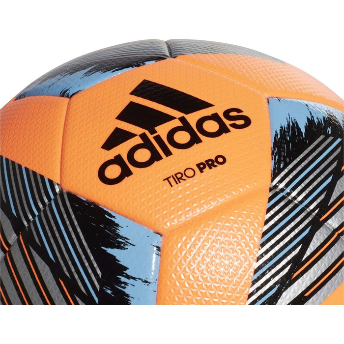 Футбольний м'яч Adidas Tiro Pro Inverno №5, помаранчевий/чорний/блакитний/сріблястий, унісекс, для тренувань і матчів