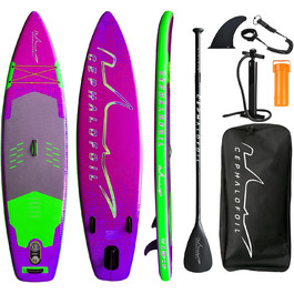 Надувна сап-дошка Magenta & Seafoam Green 11'x32''x6'' для водних видів спорту