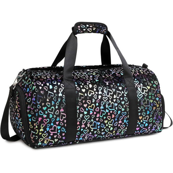 Спортивна сумка Duffel для дівчаток Plush Love Black"