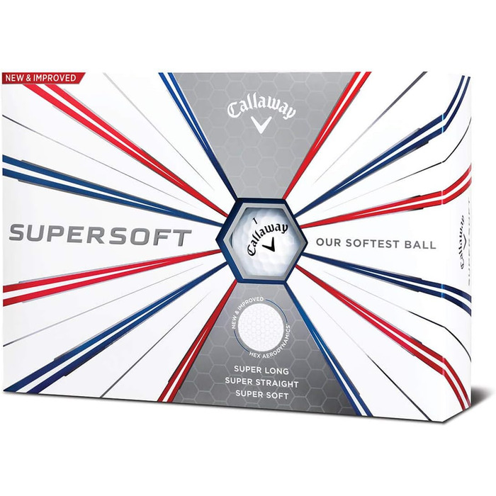 М'ячі Callaway Supersoft для гольфу