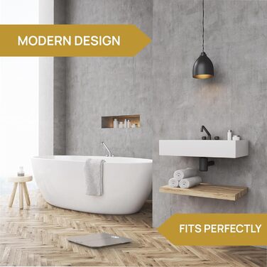 Цифрова вага INEVIFIT для людей, висока точність, велика платформа 28x28 см, срібляста, для кількох користувачів