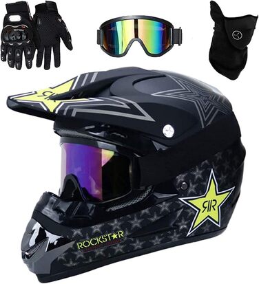 Дитячий шолом Fullface для MTB, мотокросу, BMX, Downhill, ендуро, кросбайка, оффроуд, велосипеду та мотоцикла