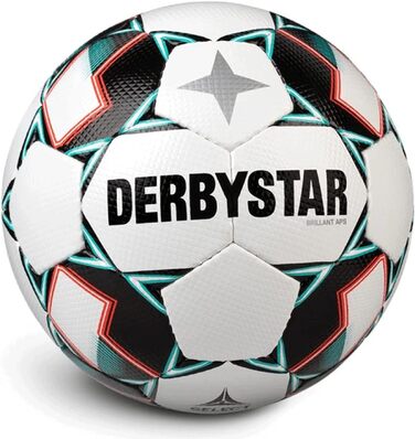 Футбольний м'яч Derbystar Brillant APS V20, білий/зелений/чорний, професійний