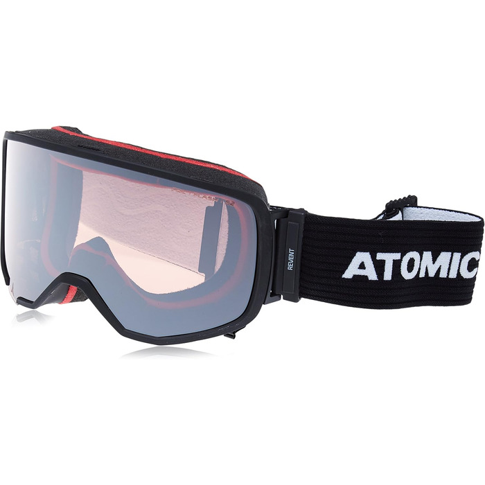 Окуляри Atomic Unisex All Mountain Goggles Revent L FDL, для помірного освітлення, велика посадка, оправа Live Fit, подвійна лінза FDL, чорний/рожевий спалах, AN5105428