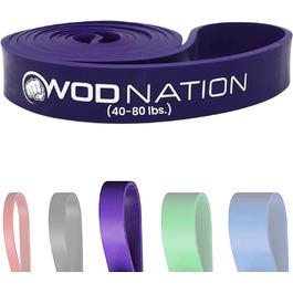 Еластична стрічка для підтягувань WOD Nation 41 дюймів – петля для підтягувань, фітнесу, кросфіту, розтяжки та мобільності