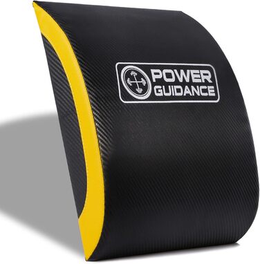POWER GUIDANCE Мат для преса та спини, фітнес-мат для вправ, тренажер для м'язів преса і корпусу, килимок для скручувань, універсальний для тренувань вдома та в залі