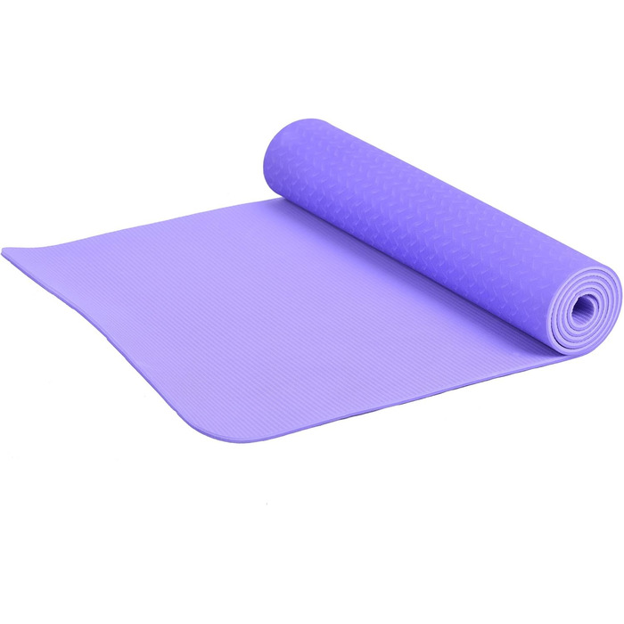 Килимок FASports Yogiplus, двосторонній, 183x60,6 см, фіолетовий