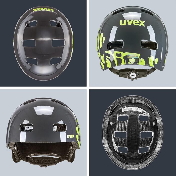 Дитячий велосипедний шолом uvex Kid 3, міцний, з регулюванням розміру та знімною підкладкою