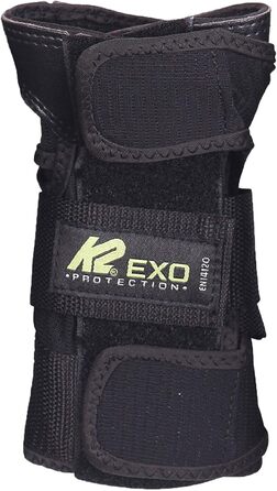 Ковзани K2 Унісекс Набір дорослих Exo Adult Pad Set чорний - сірий - зелений 30E1230 XL (коліно A 46 - 50 см B 40 - 43 см / лікоть A 31 - 34 см B 30 - 33 см / зап'ястя A 25 - 27 см B 22 - 24 см) чорний - сірий - зелений