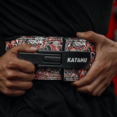 Японський пояс для важкої атлетики Samurai Premium з важільною пряжкою