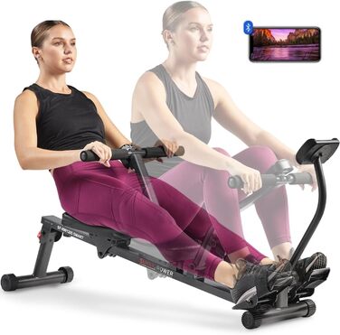 Гребний тренажер Sunny Health & Fitness, 12 рівнів опору, SF-RW1205SMART