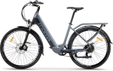 Велосипеди moma EBIKE28 PRO, алюміній, Shimano 7-шв., гідр. дискові гальма, акум. 48 В