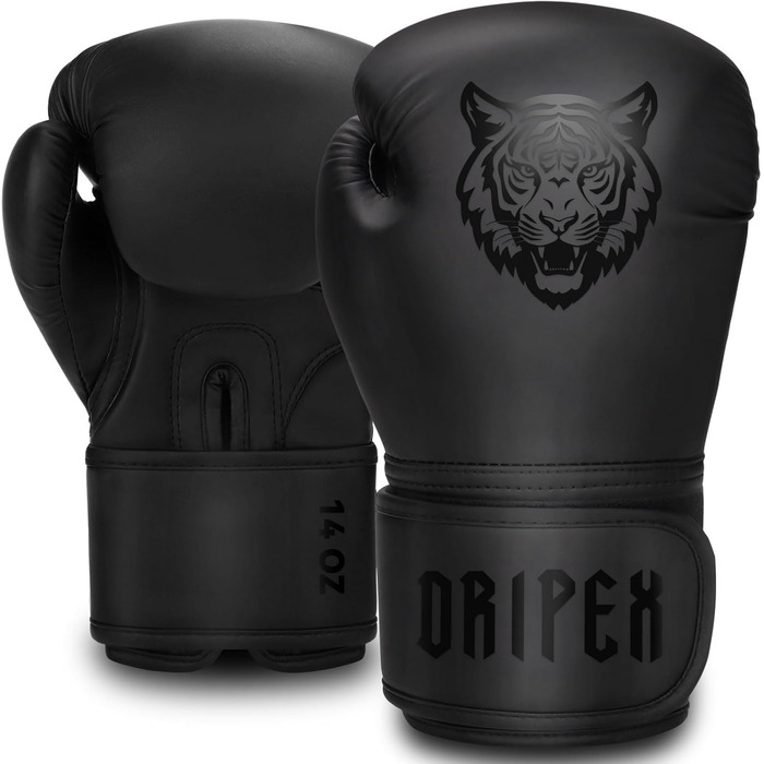 Боксерські рукавички Dripex із штучної шкіри PU для боксу, MMA, муай-тай, кікбоксингу, тренувальні, чоловічі, жіночі, підліткові, 8-16 oz