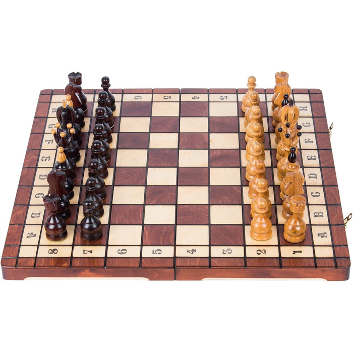 Дерев'яні шахи Square Kanzler Lux 50x50 см з фігурами