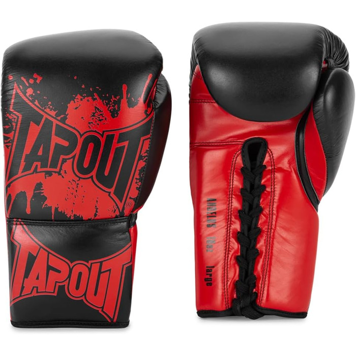 Боксерські рукавички Tapout Angelus чорні/червоні, 10 унцій, 1 пара