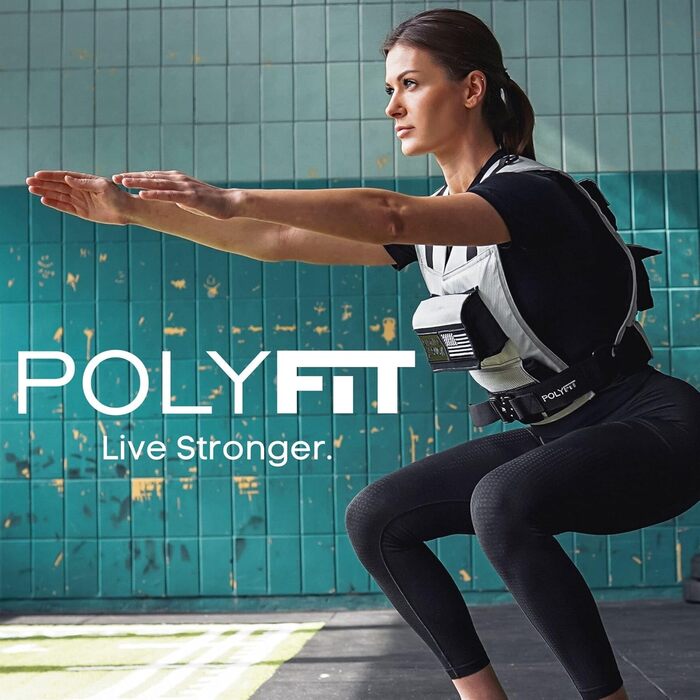 Жилет обтяжений Polyfit Warrior 11,3-20,4 кг, регульований (сірий)