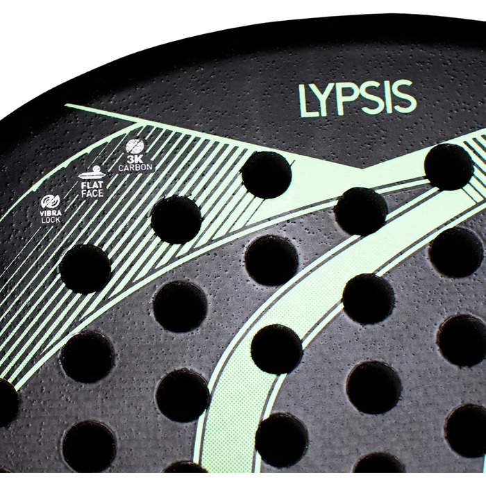 Ракетка SideSpin SS LYPSIS 3K Carbon Padel, унісекс, чорна/зелена