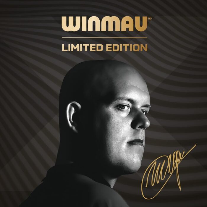 Дротики WINMAU Michael Van Gerwen MvG EvoX 22,5 г з крилами та хвостовиками, професійний набір для дартсу