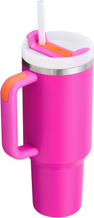 Термокружка STANLEY Quencher H2.0 1,2 л з кришкою та трубочкою, вакуумна, нержавіюча сталь, для води, чаю, кави, смузі, Vivid Violet