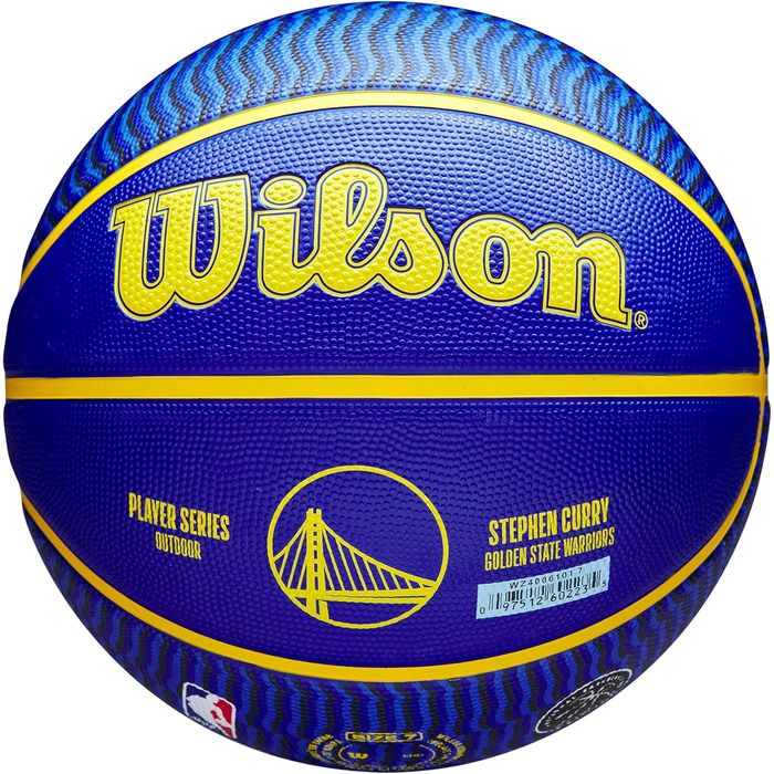 Баскетбол на відкритому повітрі WILSON NBA Player Icon розмір 17,8-74,9 см та міні розмір 7 Стівен Каррі