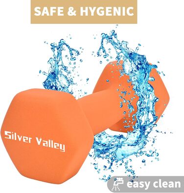 Гантелі SILVER VALLEY нековзні неопренові, 1-5 кг, пара