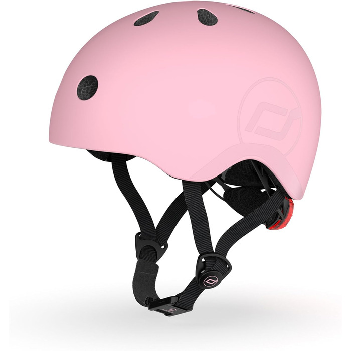 Дитячий шолом Scoot and Ride з регульованими ремінцями, матовий, розміри S/M, LED-світло, м'яка флісова підкладка