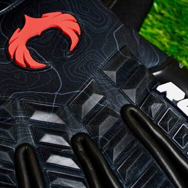 Професійні воротарські рукавички Renegade GK Eclipse з захистом пальців, розміри 7-12, контактне покриття 4+3 мм, максимальне зчеплення, захист і комфорт для чоловіків, дорослих і підлітків