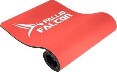 Гімнастичний килимок Pallid Falcon - Impact Advanced Workout System - Підкладка для стрибків на скакалці та килимок для фітнесу - стійкий до стирання, не ковзає, миється, нетоксичний - Зроблено в Німеччині 180 x 65 x 1.4 см (червоний)