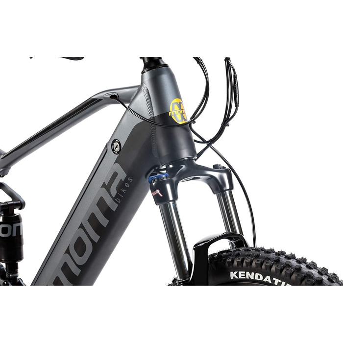 Електровелосипед Moma e-MTB 27.5", підвіска, SHIMANO 24 швидк., акум. 48В 13Ач