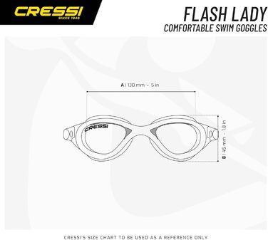 Окуляри для плавання Cressi Lady Flash прозорі/фіолетові, один розмір