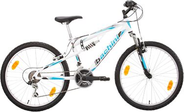 Підвіска 18 швидкостей, 130-155 см (білий/синій), 24 MTB