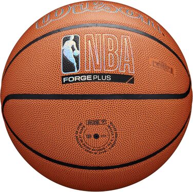 Баскетбольний м'яч WILSON NBA Forge Plus, Коричневий, 15,272,4 см