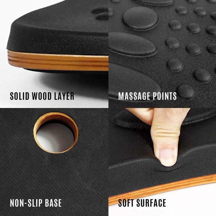 Для стоячого столу з комфортним килимком Design Foam Pad. Wobble Board/Wobble Board Стоячий стіл для дому, тренажерного залу, офісних аксесуарів, 4All Wobble Balance Board