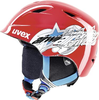 Лижний шолом Uvex Kids Airwing 2 46-50 см Red Star