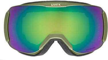 Гірськолижні окуляри uvex Downhill 2100 Cv Planet (Classic, One Size, кроко-килимок/зелено-зелений)