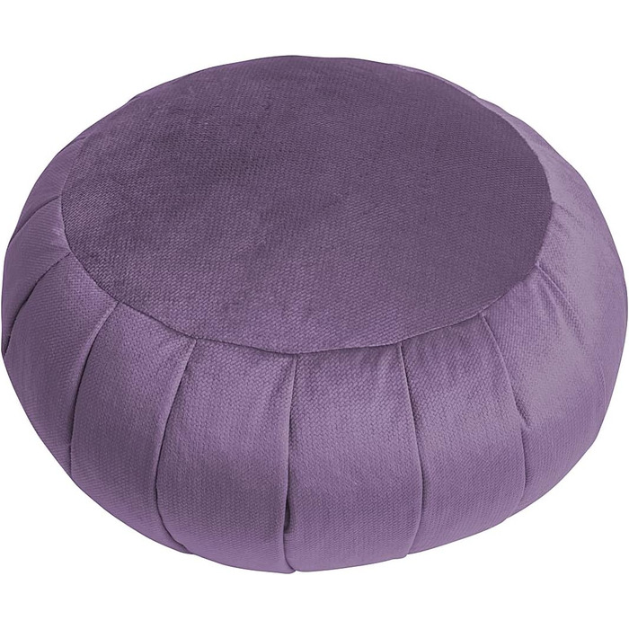 Сенсорна подушка для медитації сови Zafu Yoga Cushion оксамит 100 м'який оксамит гречана оболонка наповнювач кругла висота сидіння 18 см 35 лаванда лаванда