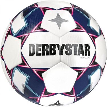 Футбольний м'яч Derbystar Tempo APS v22 розмір 5 біло-синій