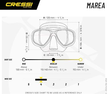 Маска або Мексика для дайвінгу та снорклінгу, One Size, унісекс (синій/білий, маска)