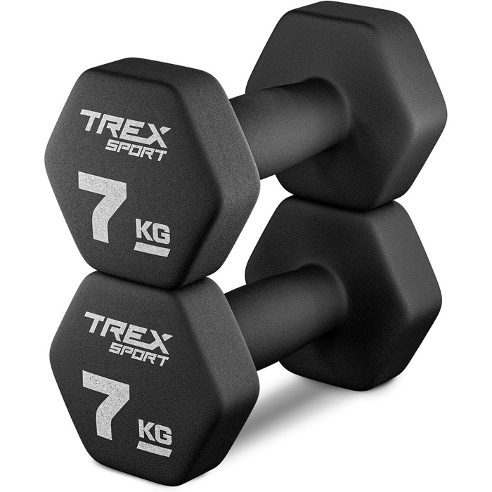 Набір гантелей TREX SPORT з неопрена, 2 шт, 4–20 кг, для жінок і чоловіків